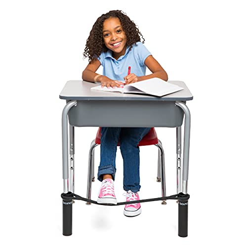 The Original Bouncy Bands® for Desks (Black) - Children Love Bouncing Their feet and Feeling The Tension to Relieve Their Anxiety, hyperactivity, Frustration, or Boredom.